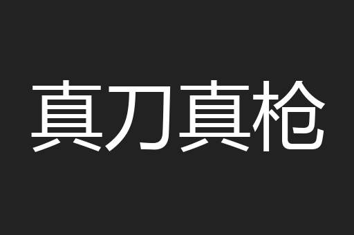 真刀真枪