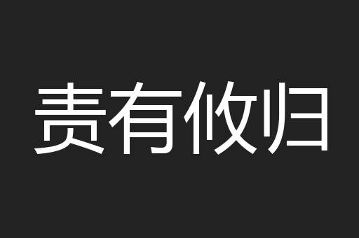 责有攸归