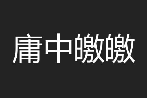 庸中皦皦