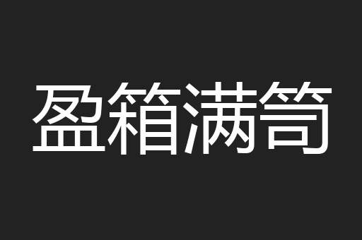 盈箱满笥