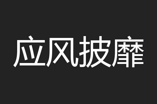 应风披靡