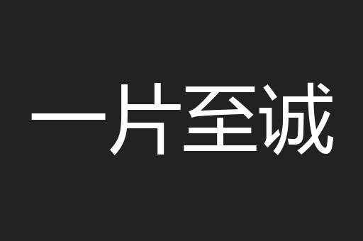 一片至诚