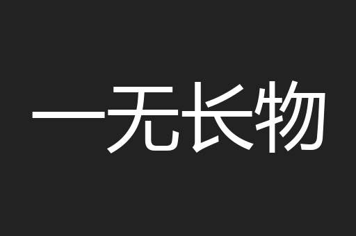 一无长物