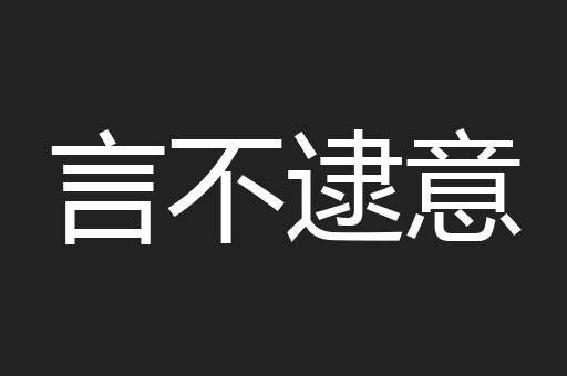 言不逮意