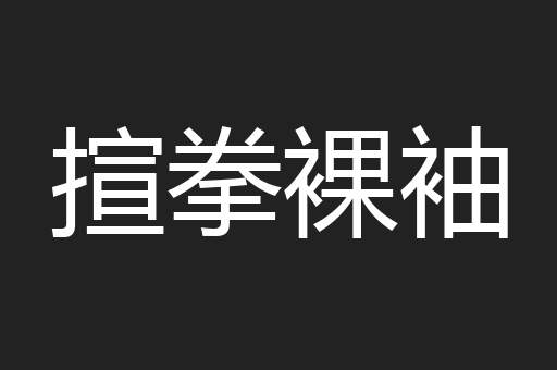 揎拳裸袖