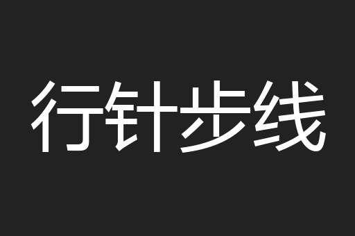行针步线