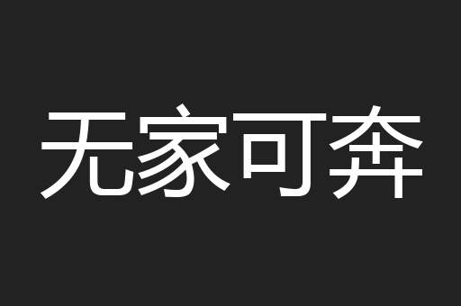 无家可奔