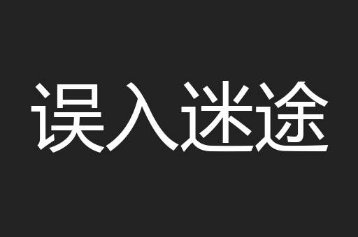 误入迷途