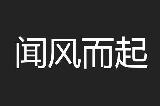 闻风而起