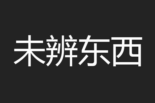 未辨东西