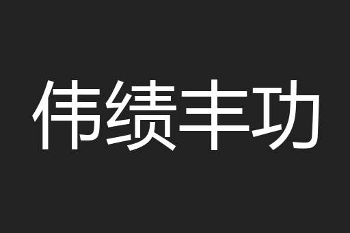 伟绩丰功