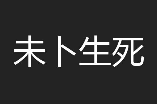 未卜生死