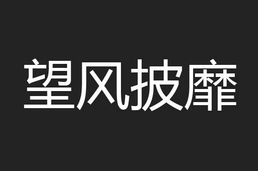 望风披靡