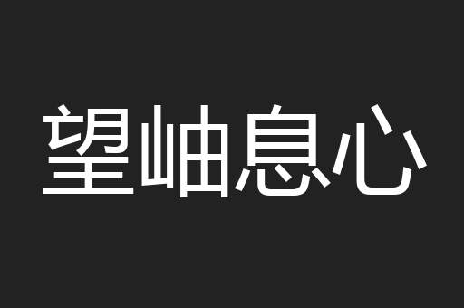 望岫息心