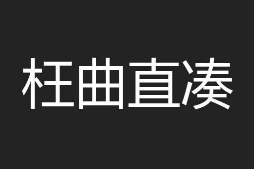 枉曲直凑