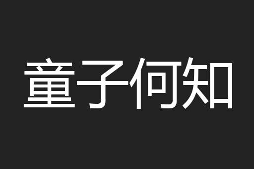 童子何知