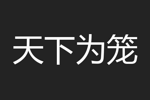 天下为笼