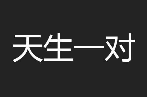 天生一对