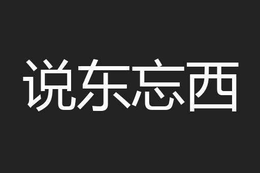 说东忘西