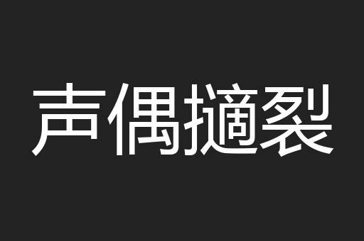 声偶擿裂