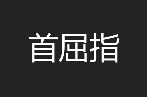 首屈指