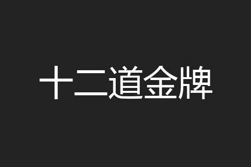 十二道金牌