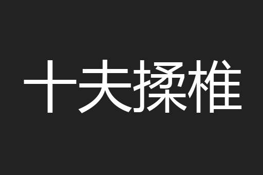 十夫揉椎