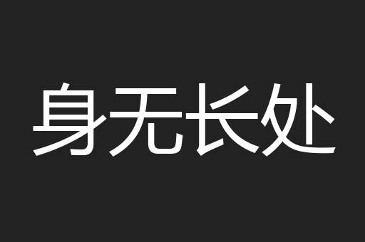 身无长处