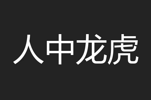 人中龙虎