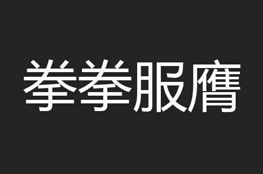 拳拳服膺