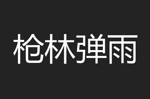 枪林弹雨