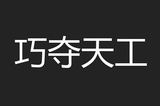 巧夺天工