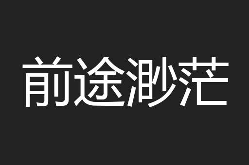 前途渺茫