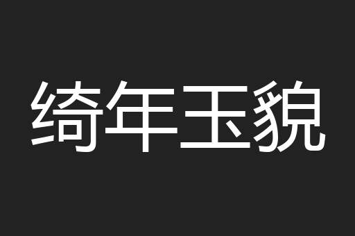 绮年玉貌