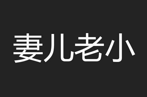 妻儿老小
