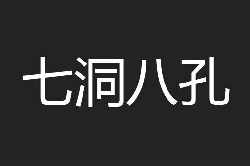七洞八孔