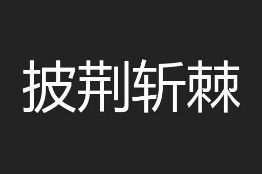 披荆斩棘