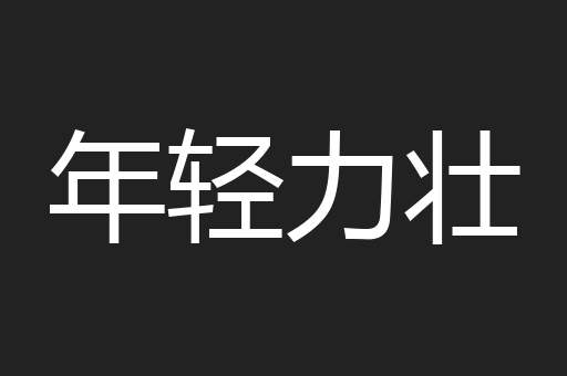 年轻力壮