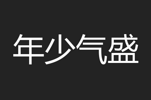 年少气盛