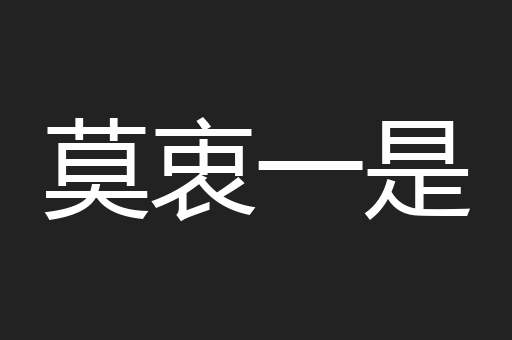 莫衷一是