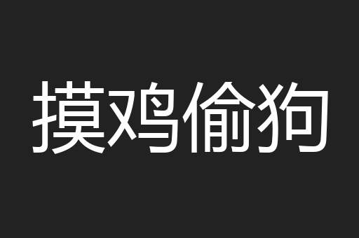 摸鸡偷狗