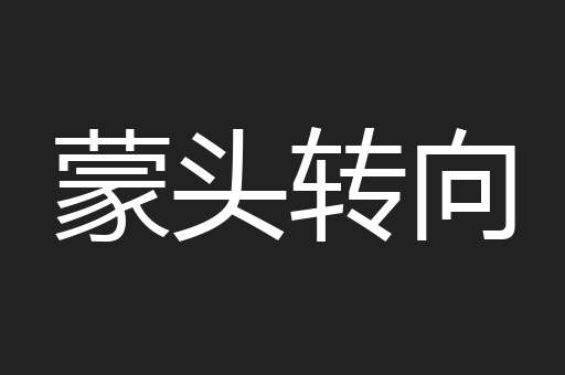 蒙头转向