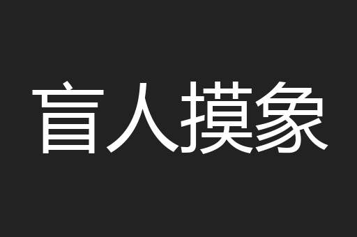 盲人摸象