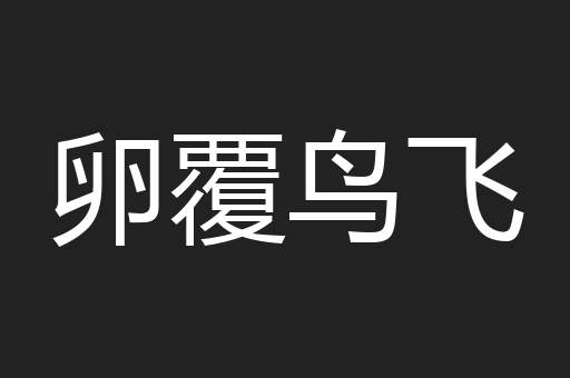 卵覆鸟飞