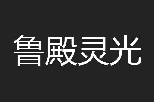 鲁殿灵光