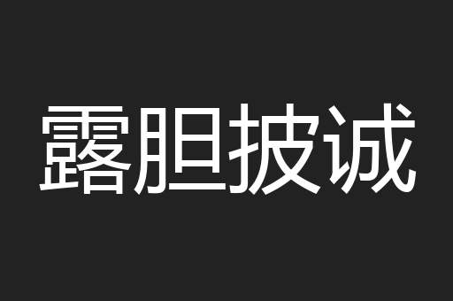 露胆披诚