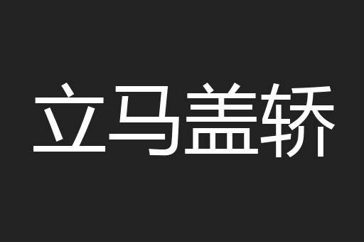 立马盖轿