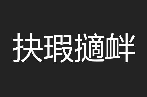 抉瑕擿衅