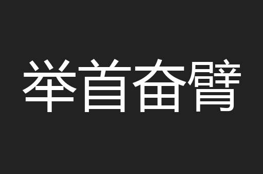 举首奋臂