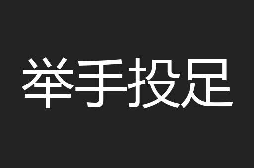 举手投足
